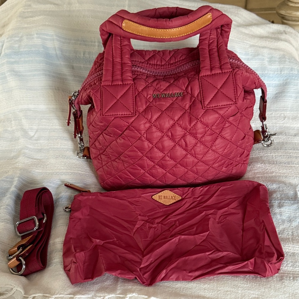 MZ Wallace Small Sutton Bag-Rose EUC
